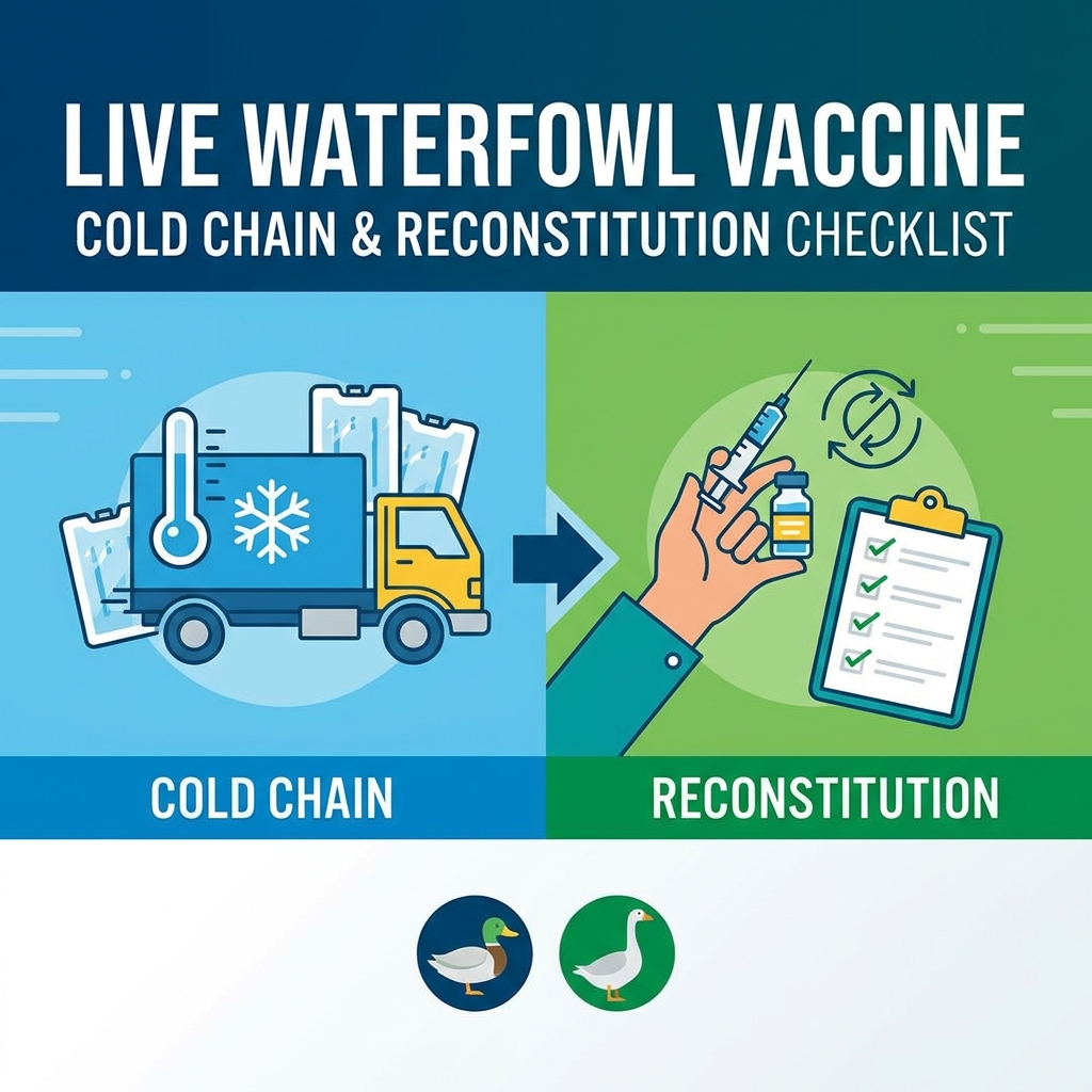 Cold Chain and Reconstitution Checklist for Live Waterfowl Vaccines
